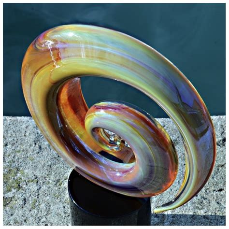 Murano Glass Spiral Glass Sculpture