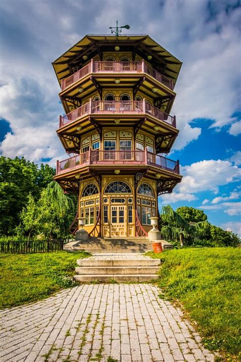The Pagoda At Patterson Park In Baltimore Maryland Stock Image
