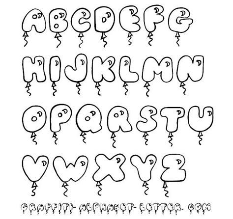 Drawing Bubble Letters At Explore Collection Of