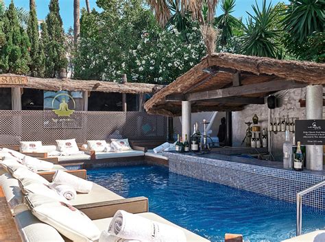 Pool Deck And Cabana Beds In Puerto Banus Beachclub