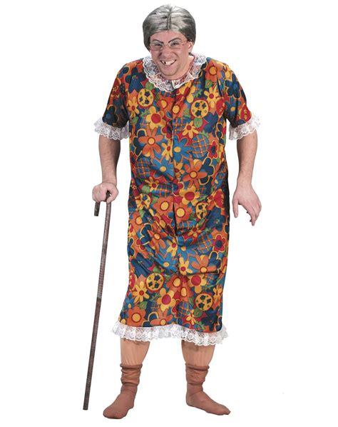 Unisex Groping Granny Naked Nana Fancy Dress Costume Ebay