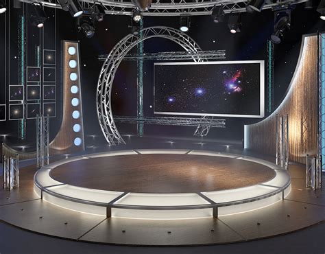 Tv Studio Chat Set 23 Behance