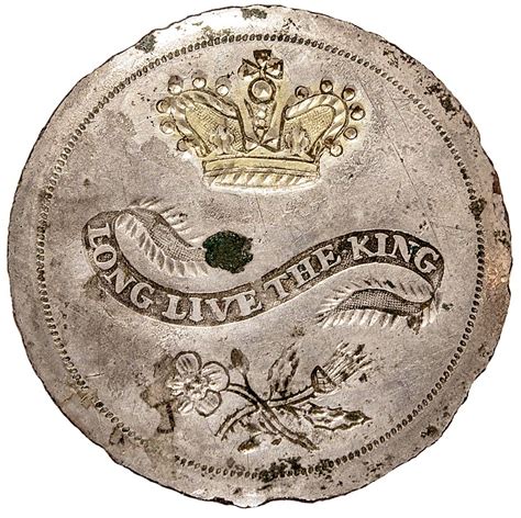 Sold Price Long Live The King George Washington Inaugural Button Gilt