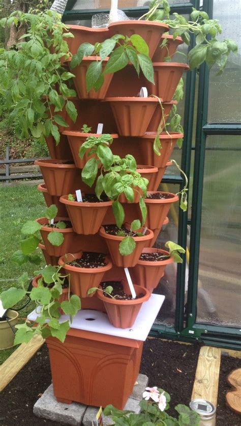 Making your own diy hydroponic garden at home is easily achievable. Homemade hydroponic tower | Herbs & Garden | Pinterest