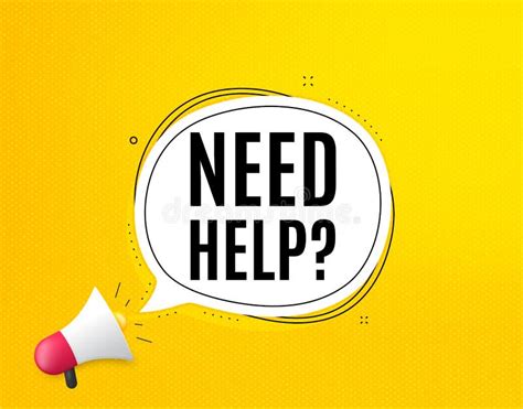 Need Help Symbol Support Service Sign Vector Stock Vector