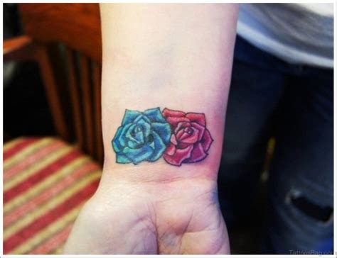 52 Wrist Colorful Rose Tattoo Designs Tattoo Designs