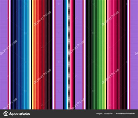 Blanket Stripes Seamless Vector Pattern Background Cinco Mayo Party