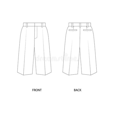 Bermuda Shorts Vector Wide Shorts With Pockets Vector Shorts