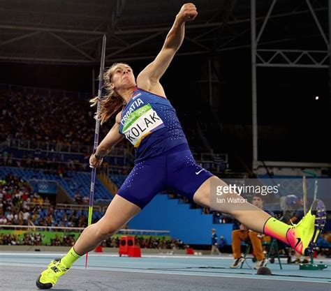 Sara Kolak Of Croatia Wins Gold In Javelin Throw At The 2016 Olympic