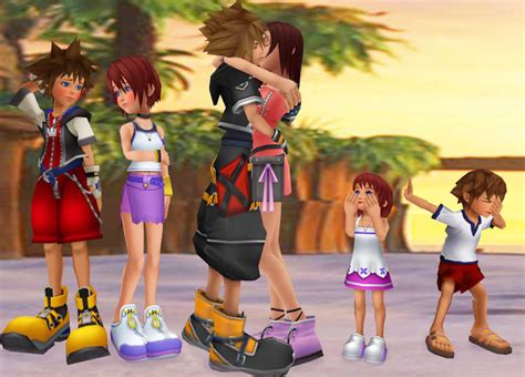 Kingdom Hearts Sora And Kairi Kissing