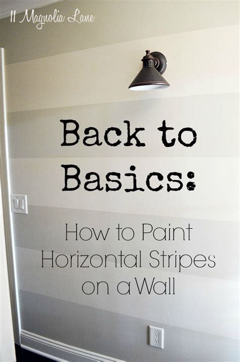 Tutorial How To Paint Horizontal Stripes On A Wall 11 Magnolia Lane