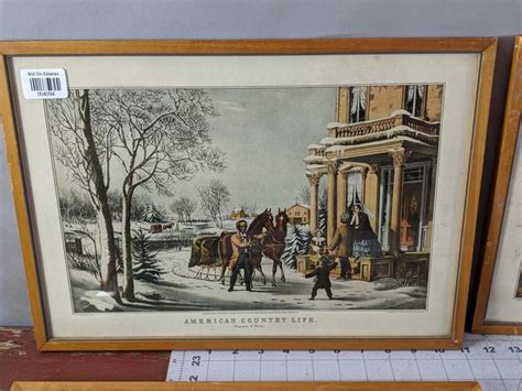 Currier And Ives Prints Bid On Estates Auction Services