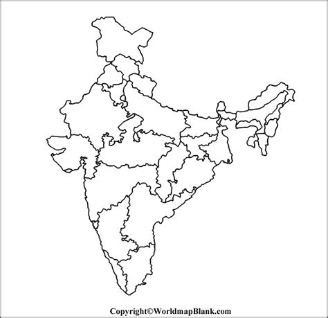 Blank Printable India Map World Map Blank And Printable