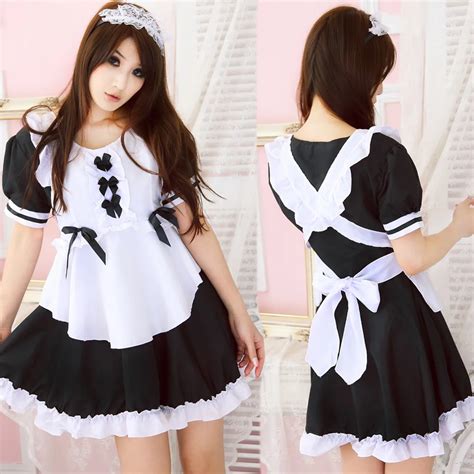 Sexy Costume Exotic Japanese Girl Cute Halloween Costume Women S French Maid Dress With Outfit