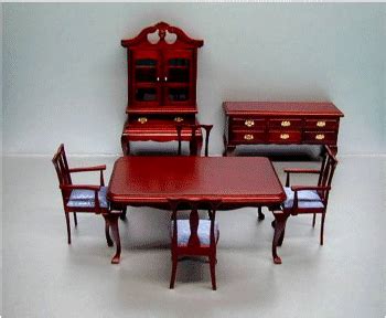 Dollhouse dining room chairs discover new ways to revitalize the look of your miniature dining room space by browsing our miniature dining room chairs. Dollhouse Diningroom Furniture from FINGERTIP FANTASIES ...