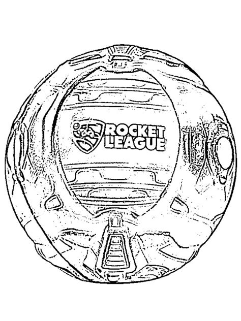 Kleurplaat Rocket League Bal Leukekleurplaten Nl