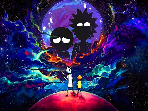 1280x960 Rick And Morty In Outer Space 1280x960 Resolution Wallpaper