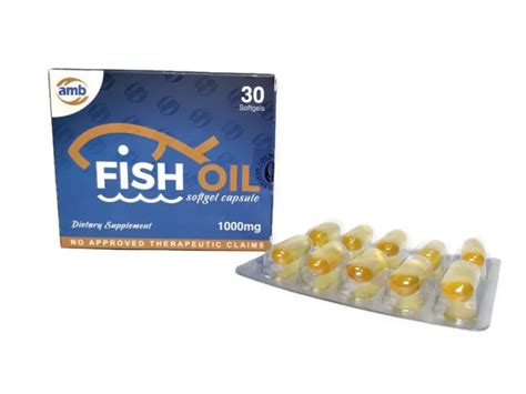 Fish Oil 1000mg Amb 30 Softgel Capsule Expiry January 2024