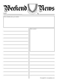This free printable newspaper scavenger hunt is perfect for playing with your kids over a sunday brunch. blank newspaper template for kids printable | Newspaper article template, Article template ...