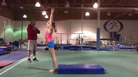 tumble up for beam back handspring back handspring gymnastics workout gymnastics videos