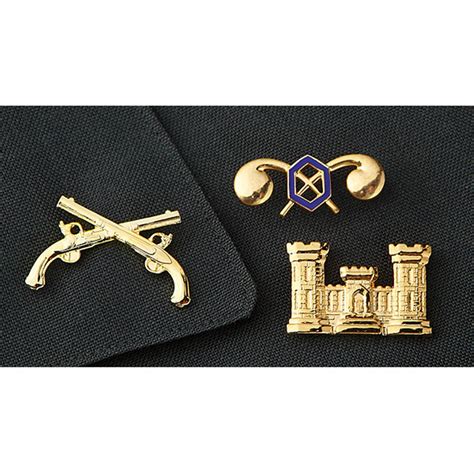 2 Reproduction Us Military Collar Lapel Pins 216891 Medals Patches And Pins At Sportsmans