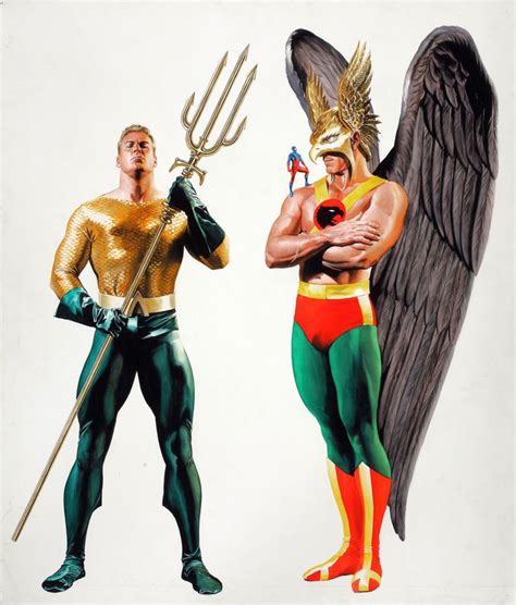 Aquaman And Hawkman Alex Ross Super Héroe Superhéroes Cómics De Batman