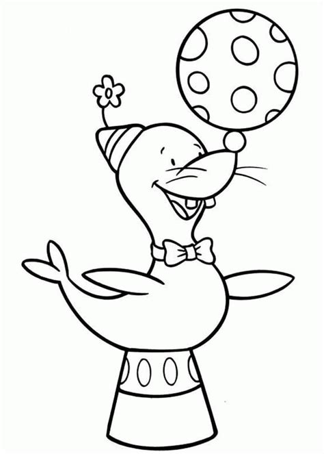 Circus dog coloring page to color, print or download. Jojo Circus Coloring Pages - Coloring Home