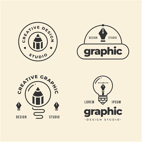 Premium Vector Modern Flat Graphic Design Logo Collection
