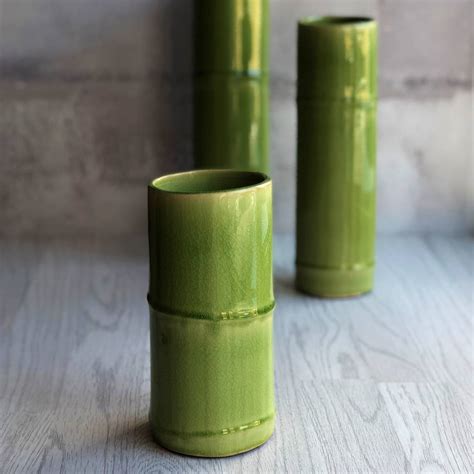 Ide Populer Bamboo Vase Pot Bambu