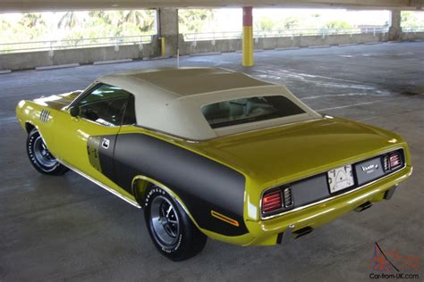 1971 Plymouth Cuda 383 Convertible Curious Yellow All Numbers Match