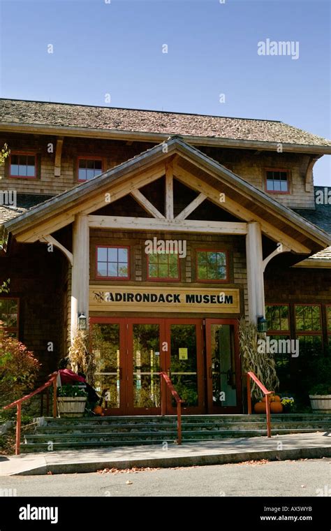 Adirondack Museum Blue Mountain Lake New York Hamilton County Stock