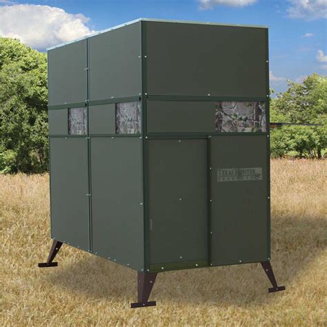 Ddbg Trophy Ground Deer Stand Double 4 X 8 With Ground Legs By Texas