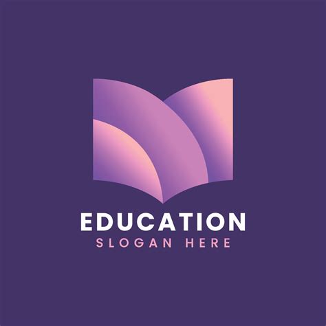 Abstract Modern Educational Logo Design Colorful Gradient Education