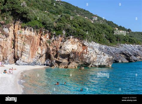Beaches Of Greece Rock Formations On Mylopotamos Beach Pelion Volos
