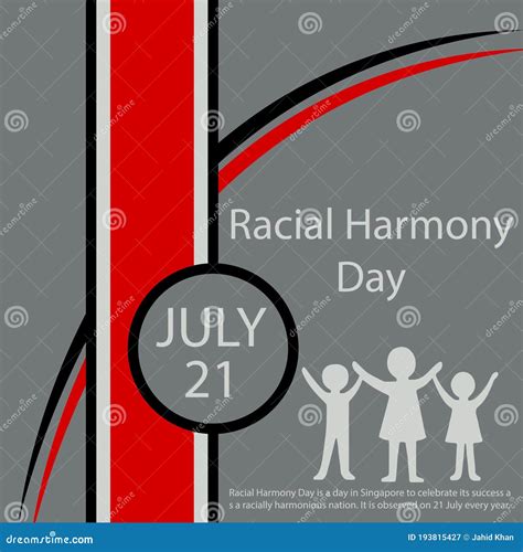 Racial Harmony Day Cartoon Vector 193815427