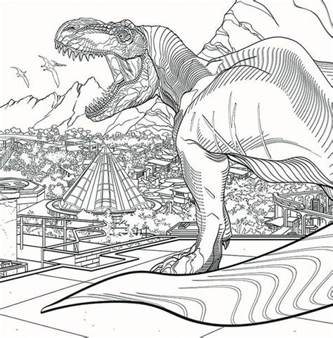 Jurassic World Coloring Book Pusat Hobi Dinosaur Coloring Pages