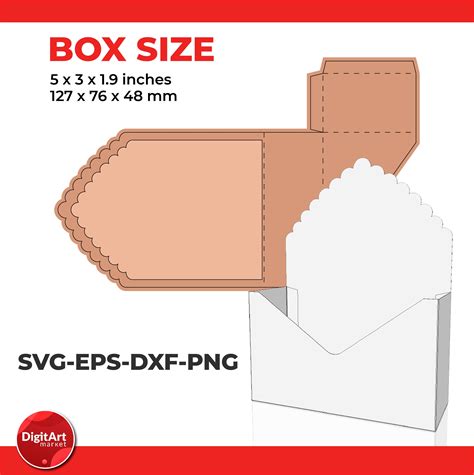 Envelope Flower Box Template With Liners Flower Box Box Etsy Uk