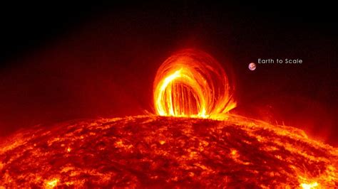 The sun, london, united kingdom. NASA | Fiery Looping Rain on the Sun - YouTube