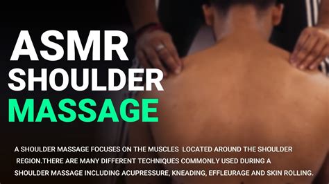 Shoulder Massage Deep Tissue Shoulder Massage Techniques Asmr Shoulder Massage Fitness