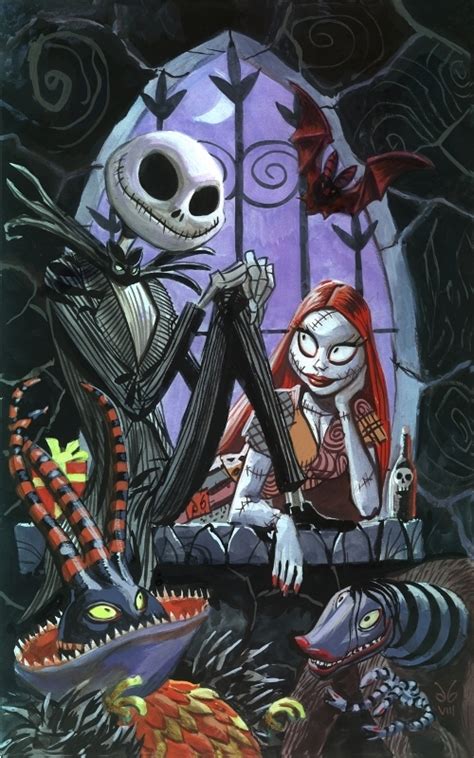 Jack Skellington And Sally From The Nightmare Before
