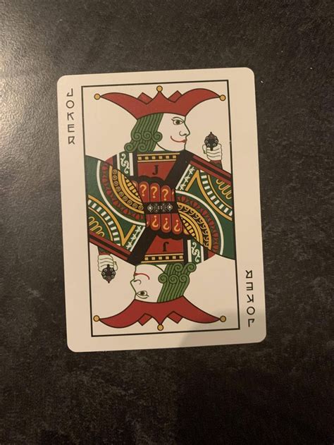 Maybe you would like to learn more about one of these? This joker card in an old deck I foundhttps://i.imgur.com ...