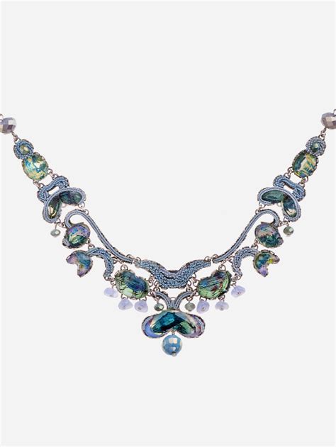 Ayala Bar Necklace R3300 Romantic Night Blue Lilac Radiance Collection