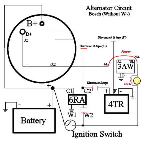 Bosch Alternator Wiring Schematic Wiring Diagram