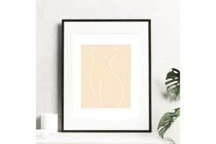 Boho Style Wallart Printable Nude Woman Graphic By Zeila Dellarte Creative Fabrica
