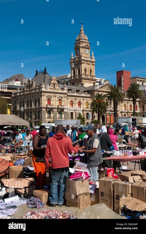 City Hall And Market On The Grand Parade Cape Town South Africa Stock