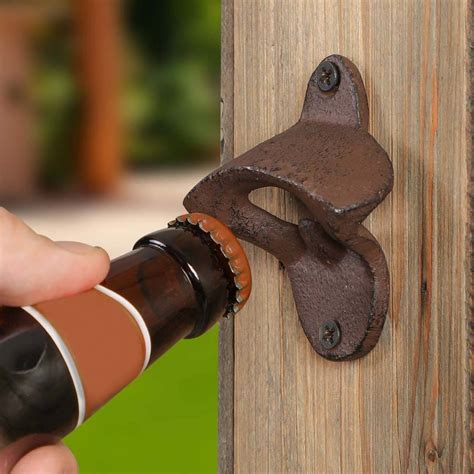Cast Iron Wall Mounted Bottle Opener By Dibor