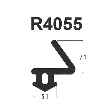 R4055x Black Flipper Upvc Window Door Gasket Seal Double