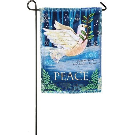 Evergreen Flag And Garden Peace Dove 2 Sided Polyester 16 X 1 Ft Garden
