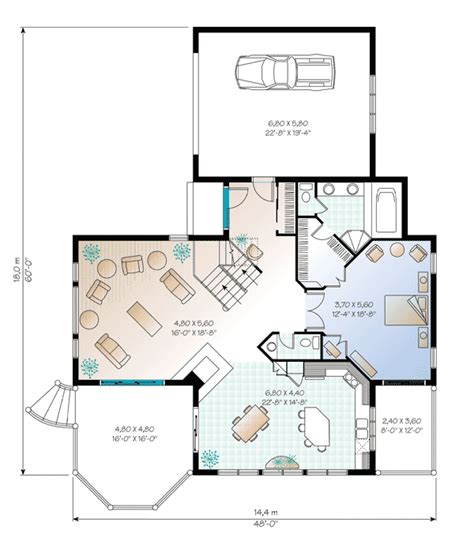 Plan 2106dr Charming Country Cottage Floor Plans Country Cottage