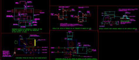 Wiring diagram (unit with an s14 controller). Air handling unit in AutoCAD | CAD download (101.76 KB ...